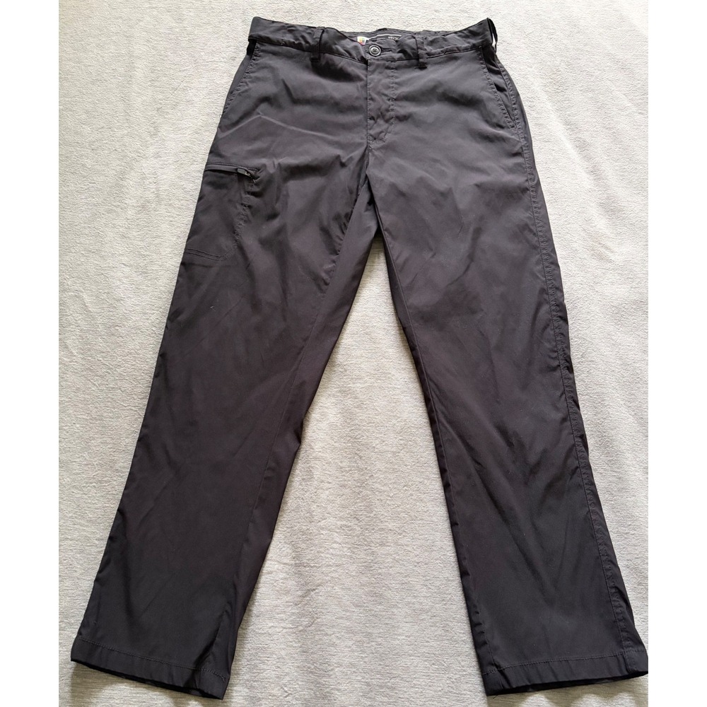 UB Tech Mens Classic Fit Performance Pants 32x30 Black Nylon Stretch Hiking